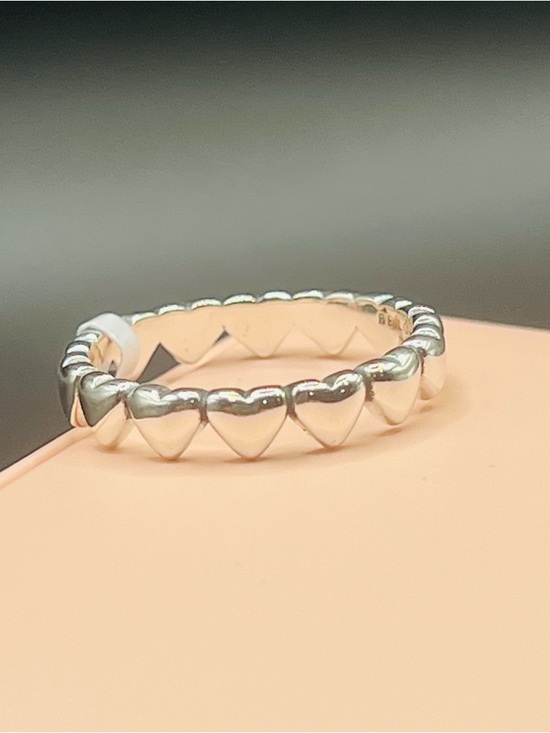 Pandora Jewelry - Pandora Row of Hearts Ring, Sterling Silver 925, size: 58/ 8.5
